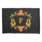 メキシコ産カスタム品モノグラム枕ケース 枕カバー (正面)