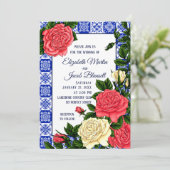 メキシコ産サンゴとクリームバラ結婚ズ 招待状 (スタンド正面)