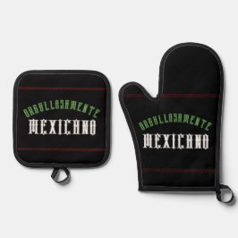 メキシコ男性用エプロン - メキシコグリルエプロン 鍋つかみ&鍋敷きセット