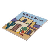メキシコ砂漠のアドビホーム Mi Casa Es Su Casa タイル (側面)