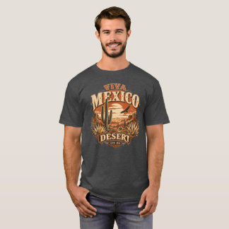 メキシコ砂漠ウエスタンサボテングラフィックTシャツ Tシャツ