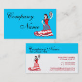 メキシコ砂糖のスカルのダンサー 名刺 (正面/裏面)