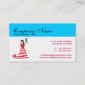 メキシコ砂糖のスカルのダンサー 名刺 (裏面)