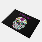 メキシコ砂糖のスカル ドアマット (アングル)