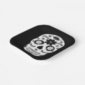 メキシコ砂糖スカル2白黒紙プレート ペーパープレート (傾斜あり)