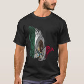 メキシコ祈国旗の手 Tシャツ (正面)