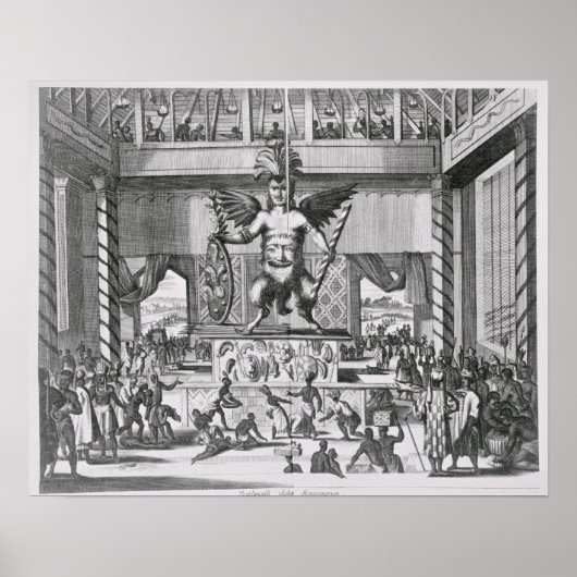 メキシコ神Huitzilopochtli ポスター (正面)