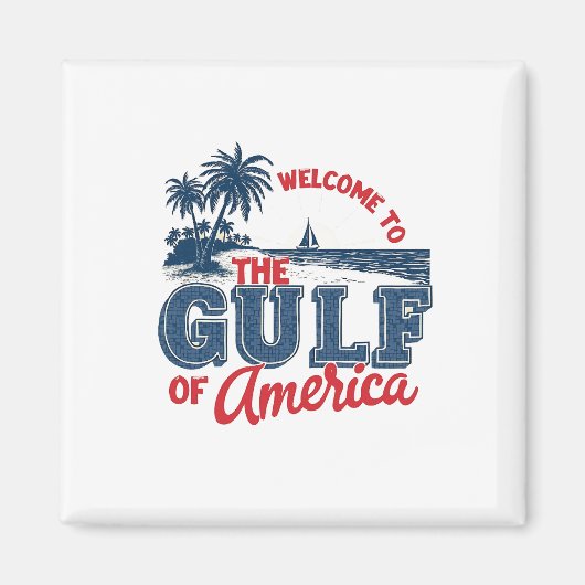 メキシコ移民アメリカ湾へようこそ マグネット (正面)