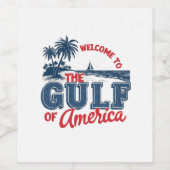 メキシコ移民アメリカ湾へようこそ ワインラベル (シングルラベル)