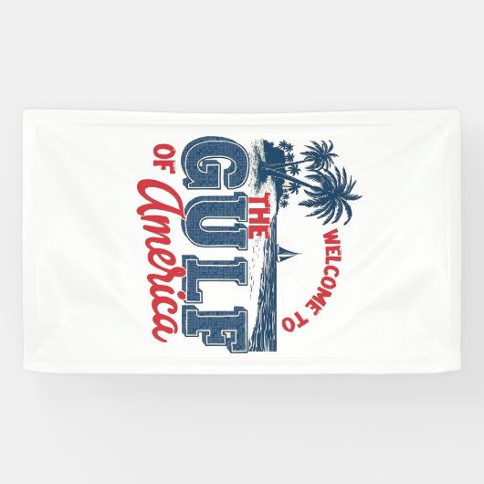 メキシコ移民アメリカ湾へようこそ 横断幕 (横)