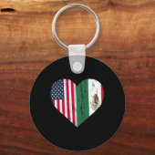 メキシコ米国国旗パトリオットメキシコ国旗 キーホルダー (正面)