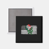メキシコ米国国旗メキシコ国旗のバラ4 マグネット (正面/裏面)