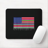 メキシコ米国国旗Serape Cinco De Mayo Par マウスパッド (マウス)