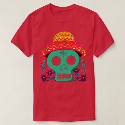メキシコ糖スカル Tシャツ (デザイン正面)
