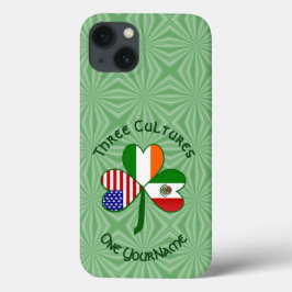 メキシコ系アイルランド系アメリカ人 フラグ シャムロック オーダーメイド iPhone 13ケース