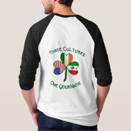 メキシコ系アイルランド系アメリカ人 フラグ シャムロック オーダーメイド Tシャツ