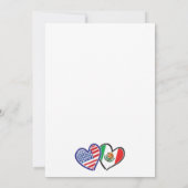 メキシコ系アメリカハートフラッ結婚ズ 招待状 (裏面)