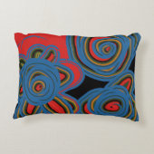 メキシコ系アメリカフローラスワールデザイン アクセントクッション (裏面)