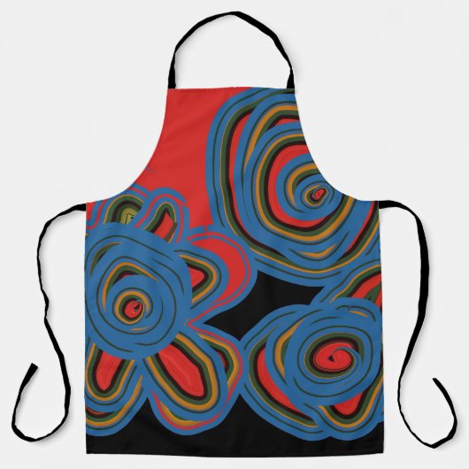 メキシコ系アメリカフローラスワールデザイン エプロン (正面)