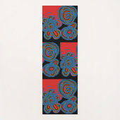 メキシコ系アメリカフローラスワールデザイン ヨガマット (正面)