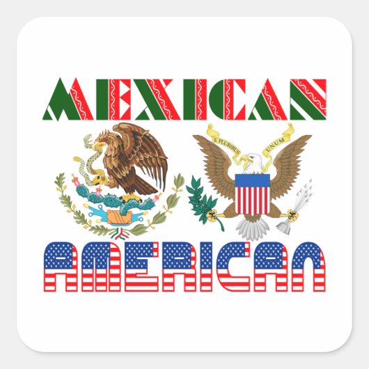 メキシコ系アメリカ人のイーグル スクエアシール (正面)