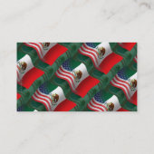 メキシコ系アメリカ人の振る旗 名刺 (裏面)