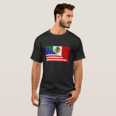 メキシコ系アメリカ人の旗。 幸せなCinco deメーヨー! Tシャツ (正面フル)