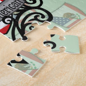 メキシコ系アメリカ人の盾の旗 ジグソーパズル (側面)