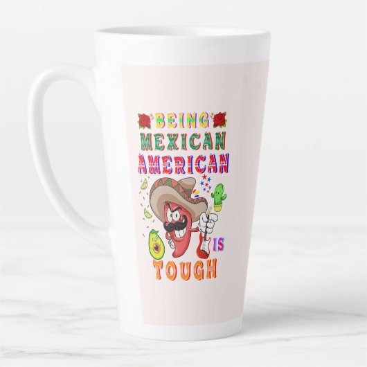 メキシコ系アメリカ人は厳しい カフェラテマグ (左)