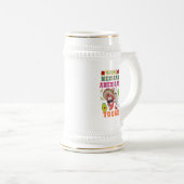 メキシコ系アメリカ人は厳しい ビールジョッキ (正面右)