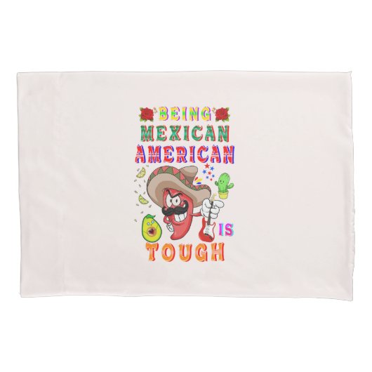 メキシコ系アメリカ人は厳しい 枕カバー (正面左)