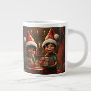 メキシコ系アメリカ人クリスマス小妖精や小人専門マグカップ ジャンボコーヒーマグカップ