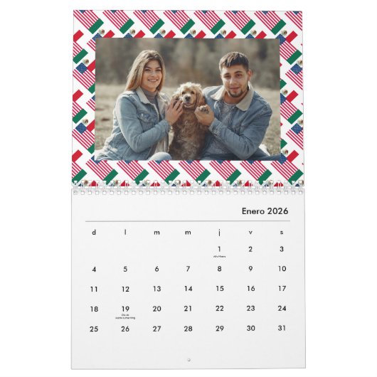 メキシコ系アメリカ人2025年カレスペインのンダー | 写真の追加 カレンダー (1月 2026)