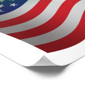 メキシコ系アメリカ国旗の旗 ポスター (角)