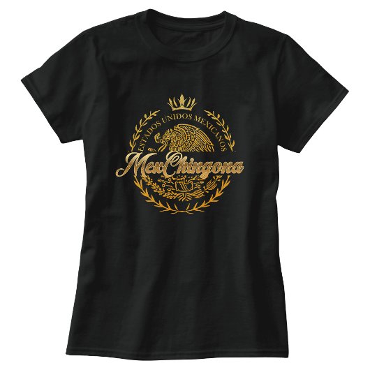 メキシコ系クールな女性Tシャツ Tシャツ