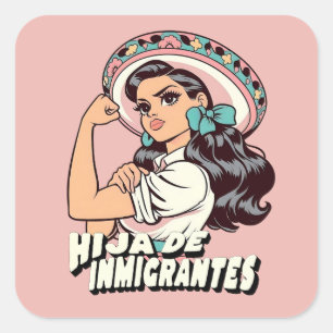 メキシコ系移民の娘 スクエアシール