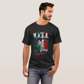 メキシコ系MAGA支持者 女性たち メキシコを去らない Tシャツ (正面フル)