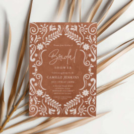 メキシコ素朴ンパペルピカドブライダルシャワー 招待状