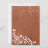 メキシコ素朴ンパペルピカド婚約パーティ 招待状 (裏面)