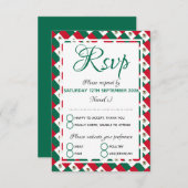 メキシコ結婚お祝い 出欠カード (正面/裏面)