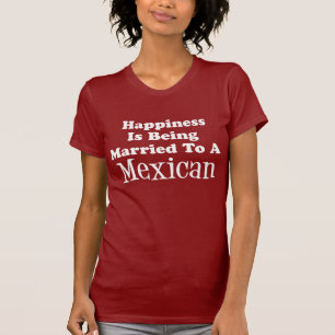 メキシコ結婚した人の幸せ（暗い） Tシャツ