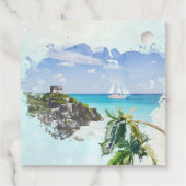 メキシコ結婚のウェルカムギフトラベル フェイバータグ (裏面)