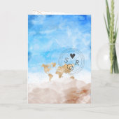 メキシコ結婚の旅行先パスポートワールドハート 招待状 (裏面)