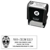 メキシコ結婚の砂糖スカルの日 セルフインキングスタンプ (インサイチュ)