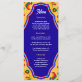 メキシコ結婚イエローのメニュー メニュー (正面)