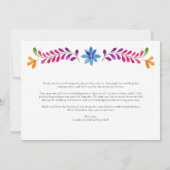 メキシコ結婚ンサンキューカード サンキューカード (裏面)