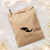 メキシコ結婚式の引き出物トリートサックス、地図抱き枕 フェイバーバッグ (クリップ留めされた状態)