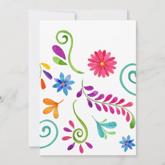 メキシコ結婚式招待状 招待状 (裏面)