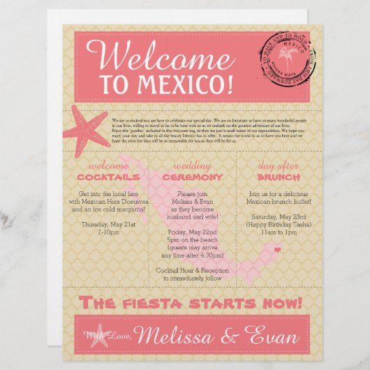 メキシコ結婚歓迎の手紙 (正面/裏面)