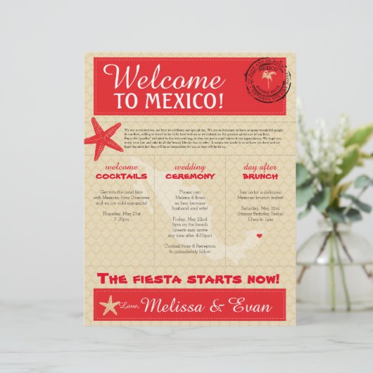 メキシコ結婚歓迎の手紙 (スタンド正面)